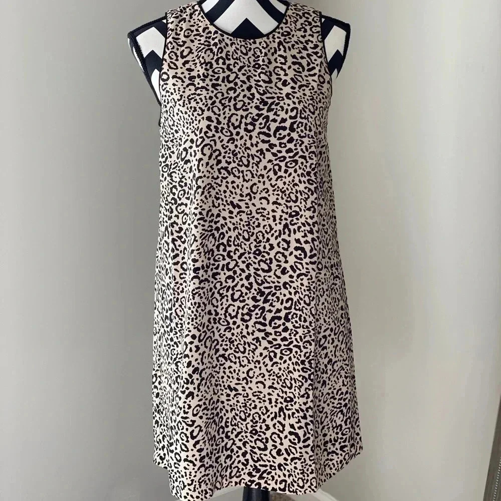 Naked Zebra Leopard Print‎ Sleeveless Dress SM